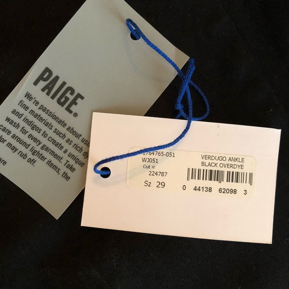 Paige Verdugo Skinny Ankle Black 29 Super soft - Picture 7 of 7